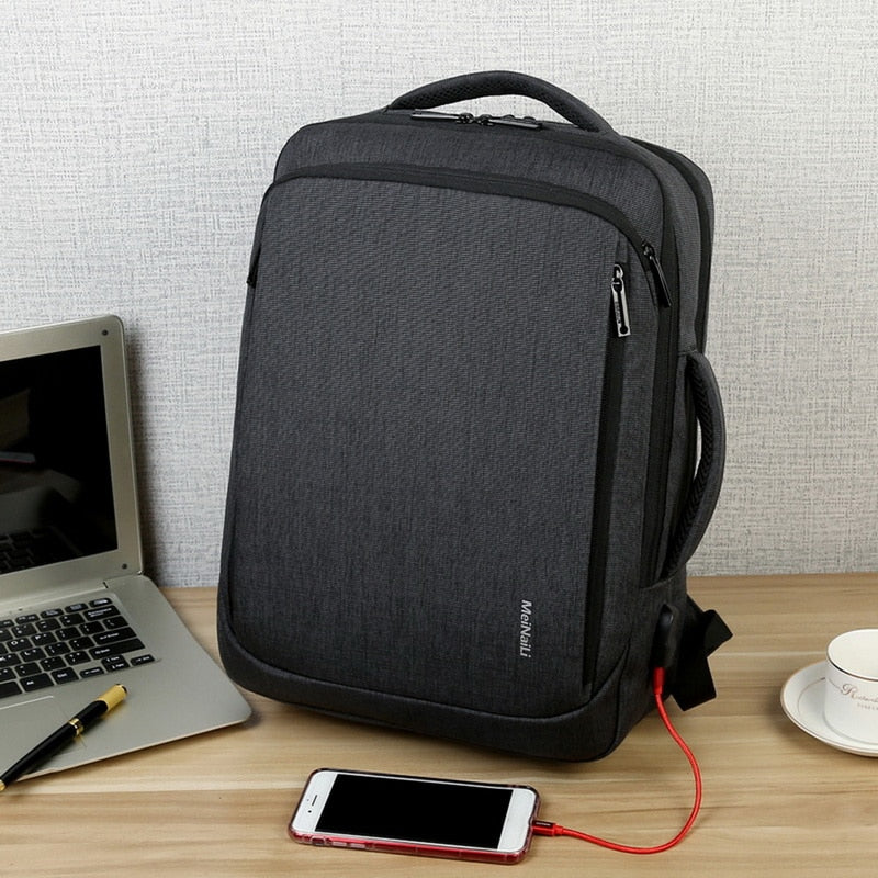 Meinaili 023 – 15.6" Laptop Backpack (Black)