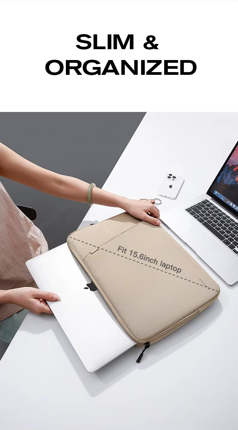 Bange 6801 – New Protective Water Resistant Laptop Sleeve with Handle (Pink)