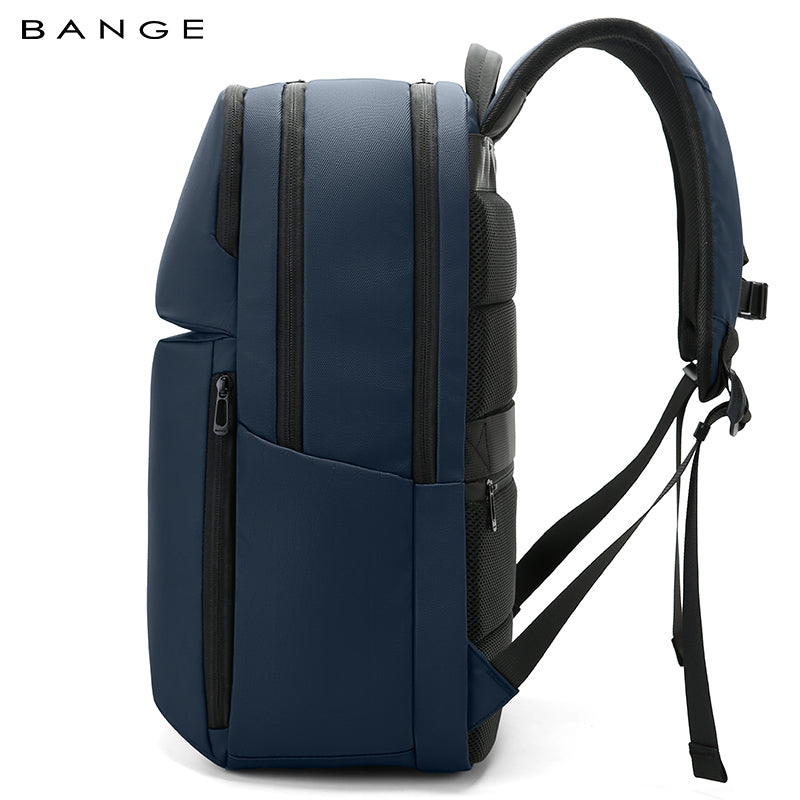 BANGE New  Large Capacity Daily 15.6inch Light Waterproof Business Laptop Men Backpack 3065 Blue