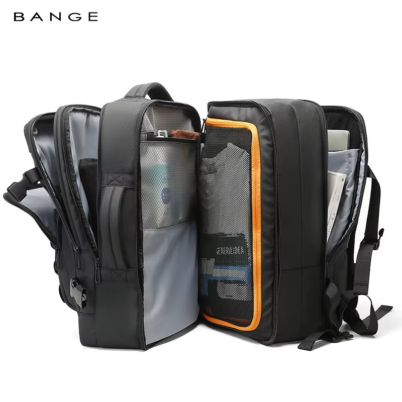 Bange New Design Multifunction Business Expandable Travel Men Waterproof Laptop Backpack 3088 Black