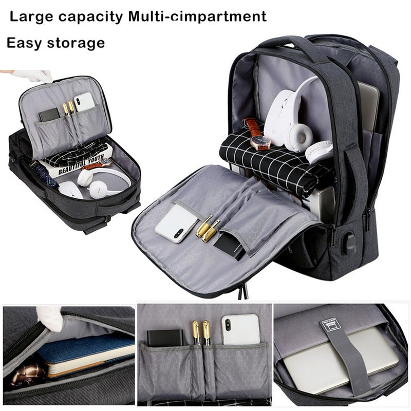 Meinaili 023 – 15.6" Laptop Backpack (Black)
