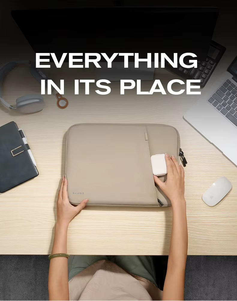 Bange 6801D New Protective Water Resistant 15Inch Laptop Sleeve With Handle Black