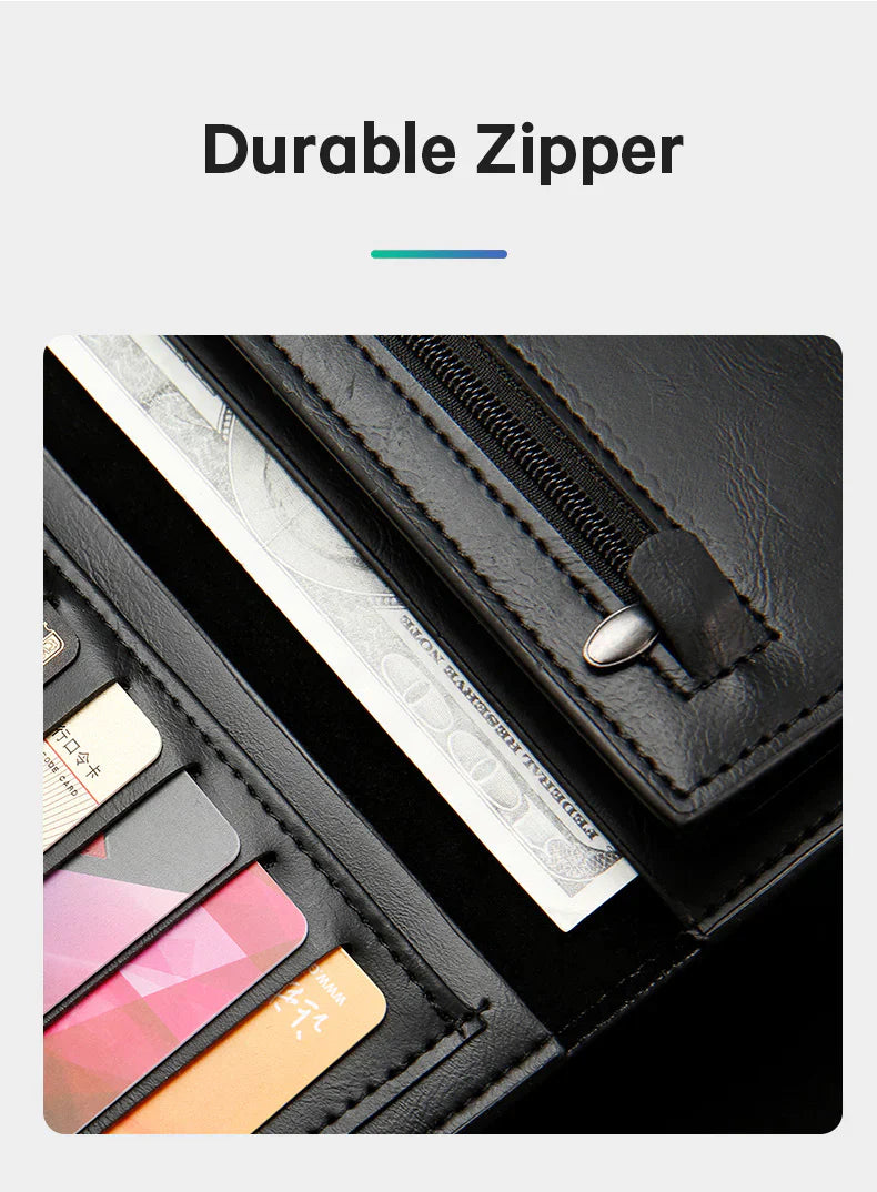 Bange Original Long Men Wallet With 12 Card Slot Brown