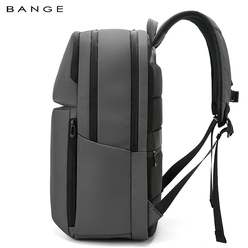 BANGE New  Large Capacity Daily 15.6inch Light Waterproof Business Laptop Men Backpack 3065 Grey