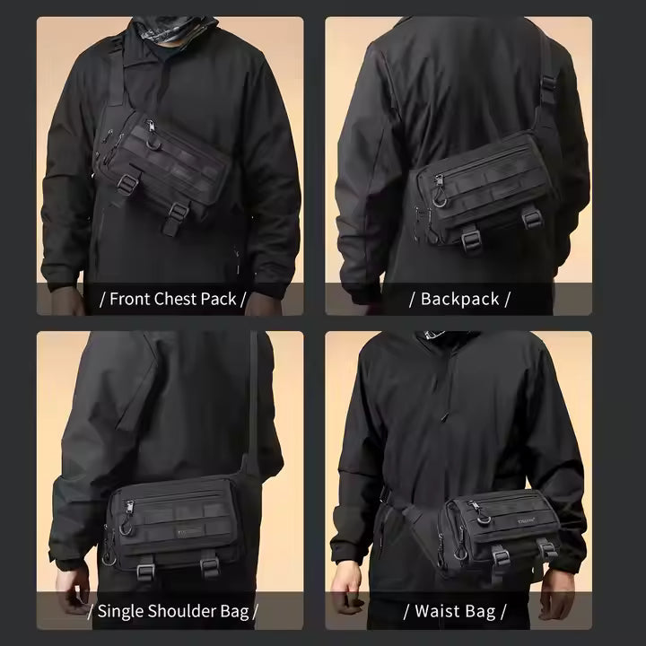 Tigernu Waterproof Waist Crossbody Sling Bag Model T-S8906 Black