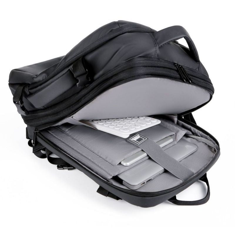 Men'S Business Waterproof Multi-Function Backpack Usb Charging 17 "Laptop Bag