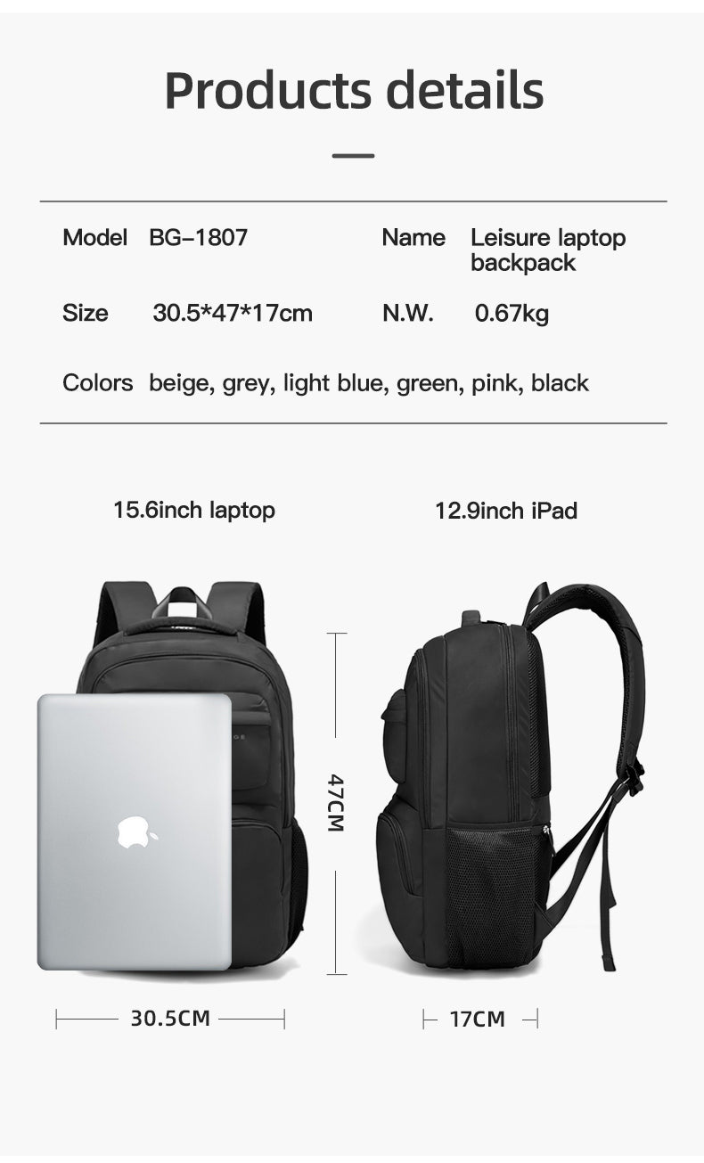 Bange 1807 – Laptop Backpack (Black)
