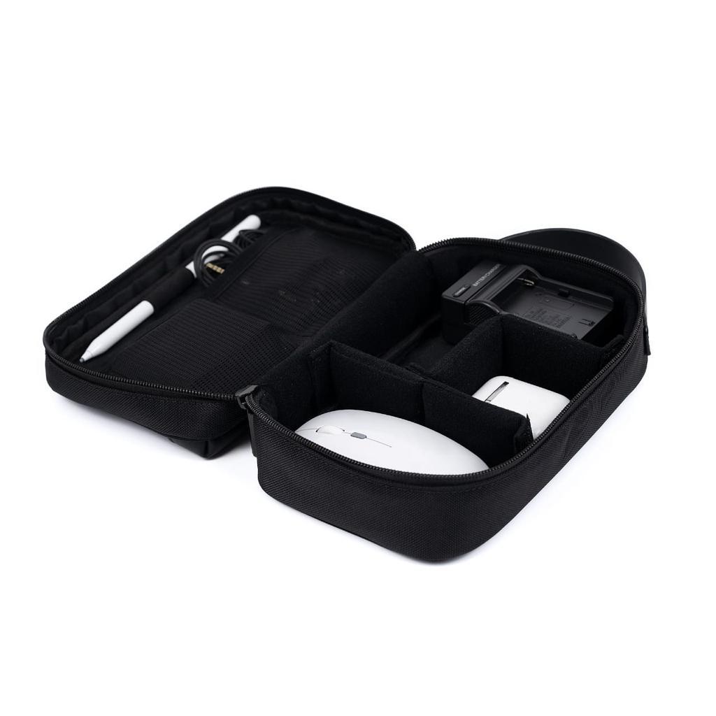 Fashion Men'S Hand Bag Business Pu Messenger Multi-Pocket - Black