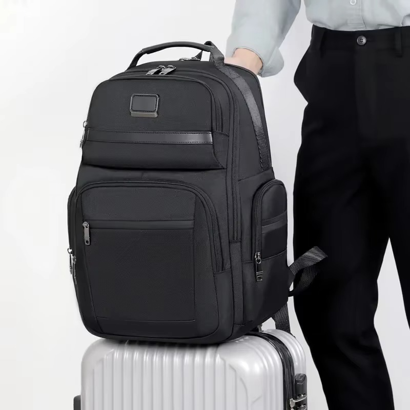 High Quality Men'S Backpack Large Capacity 17.3 Inch Laptop Male Handbag Rucksack Outdoor Tummy 83047 Black