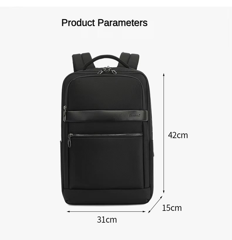 Men 20 L Waterproof Backpack For 15.6 inch Laptop With USB Charging Port/Shockprof Compartment ,180° Opening& Closing CB-8281 Black