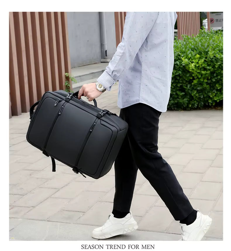 Meinaili Large Backpack Flight Waterproof Business Luggage Large Backpack Fits 17.3 Inch Laptop