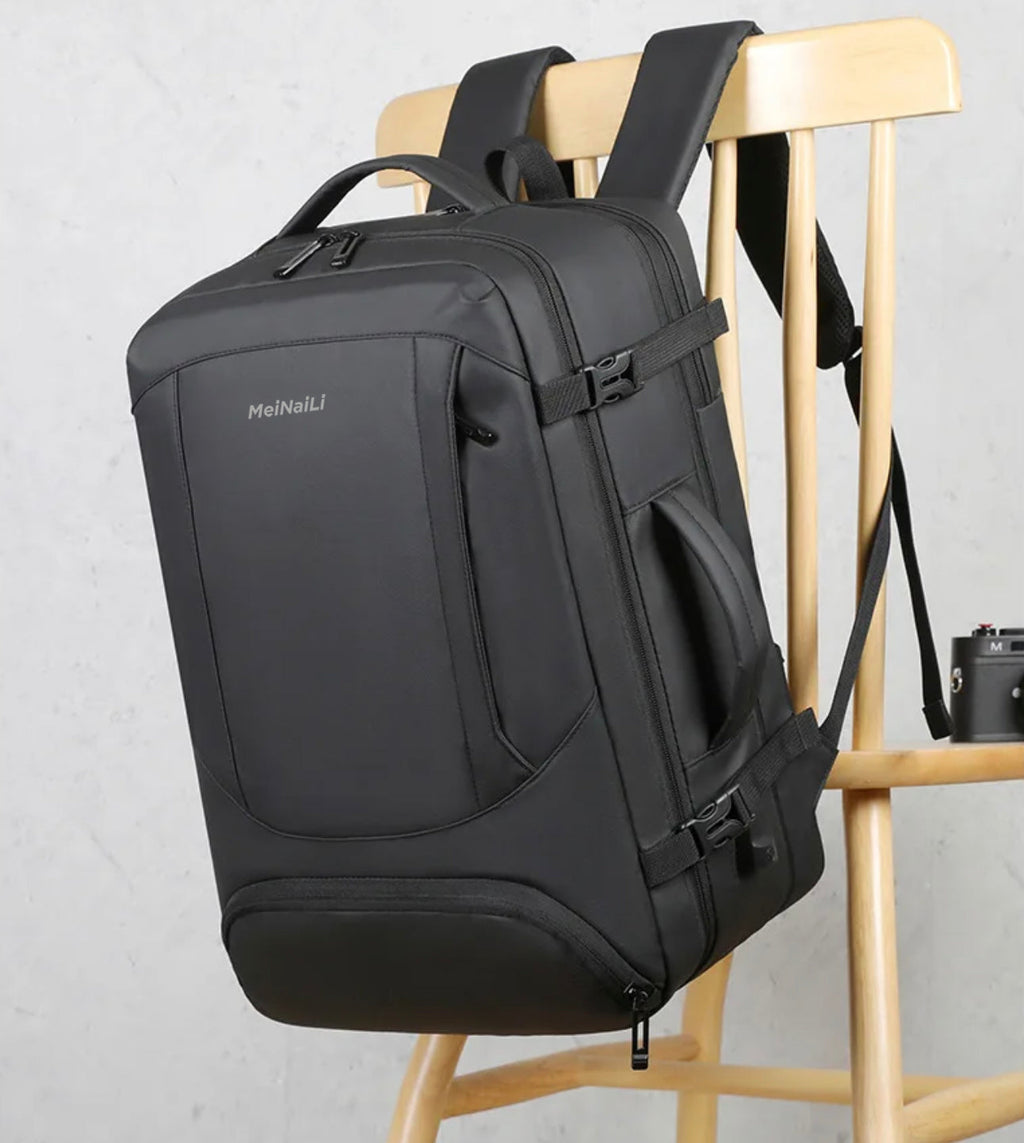 Meinaili AT-6 Large Capacity Waterproof Computer Backpack Business Travel Black