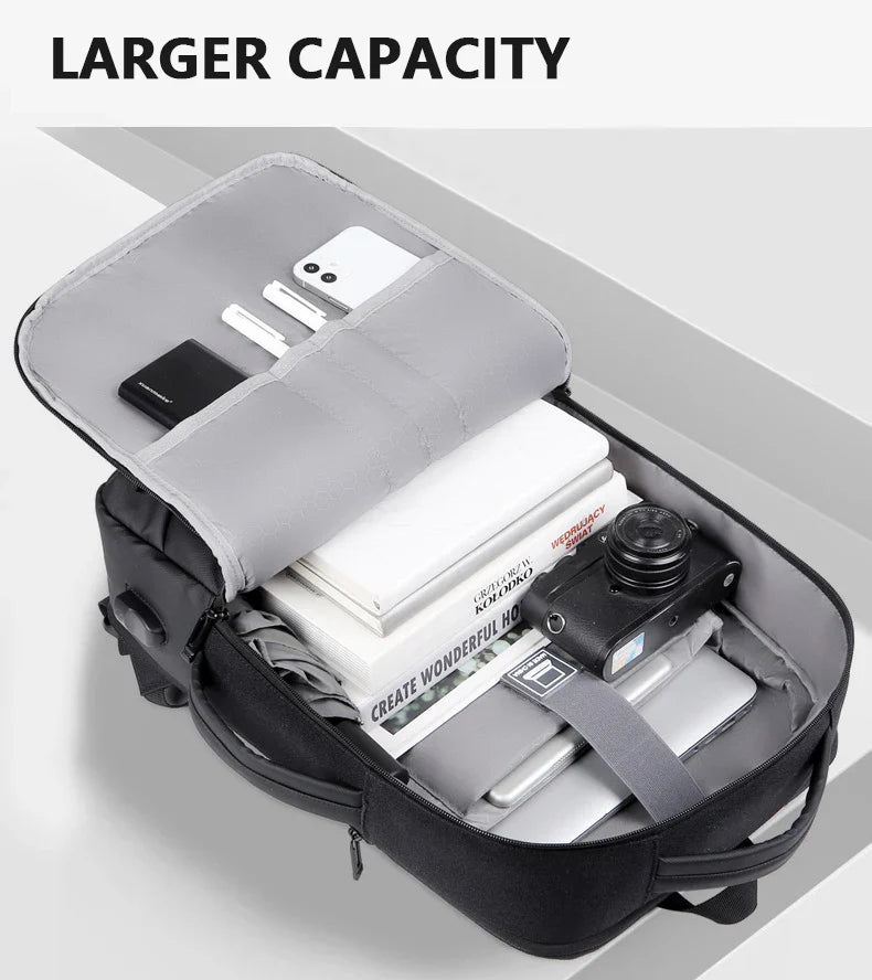 Meinaili AT-8 Business Laptop Backpack Waterproof Notebook For Men Usb Charging