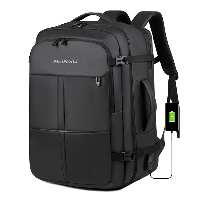 Meinaili 2404 Large Capacity Waterproof Computer Backpack Wet/Dry Separation Shoes Compartment Business Travel Charging Expansion Feature