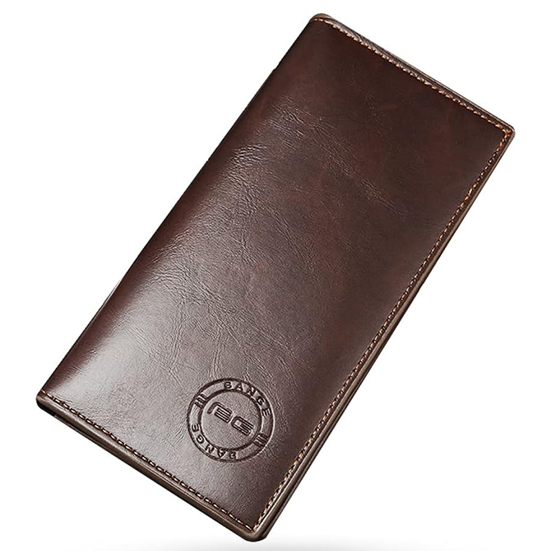 Bange Original Long Men Wallet With 12 Card Slot Brown