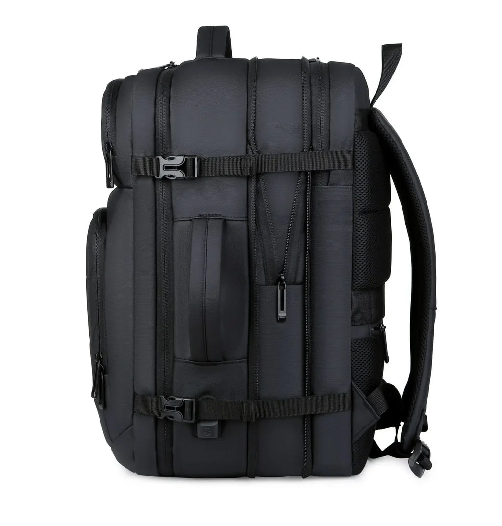 Meinaili Expandable Men’s 17 Inch Laptop Waterproof Business Backpack with USB AT-12