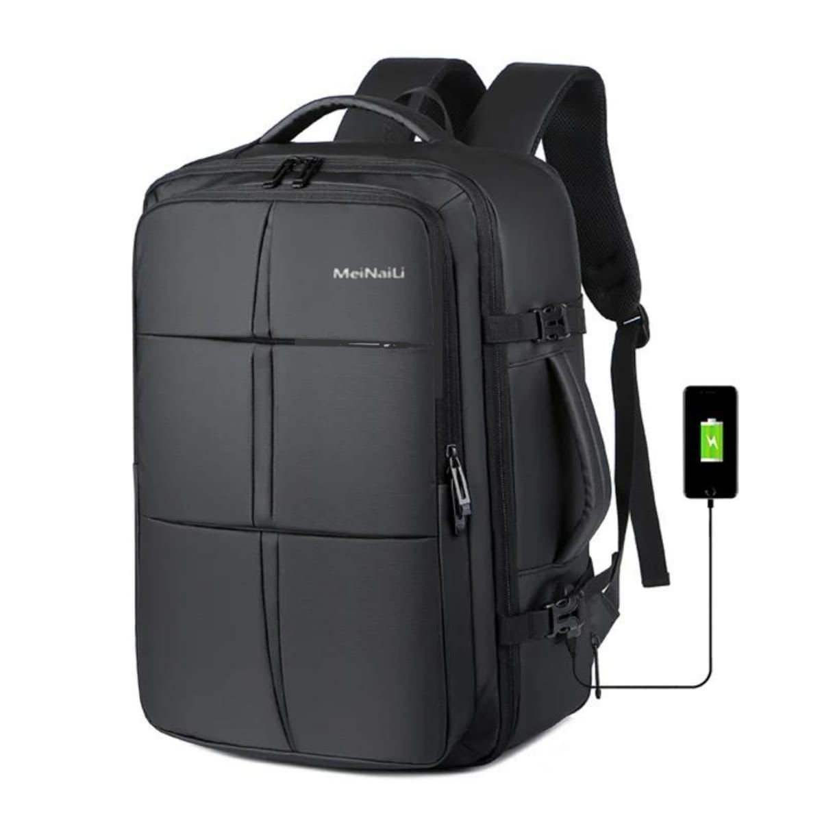 Meinaili 3727 – 40L – Business Luggage Backpack (Black)