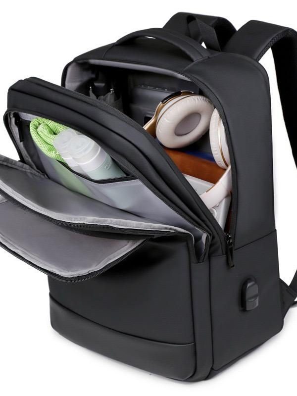 Meinaili 2502 Large Capacity Waterproof Computer Backpack Wet/Dry Separation Shoes Compartment Business Travel Charging Expansion Feature