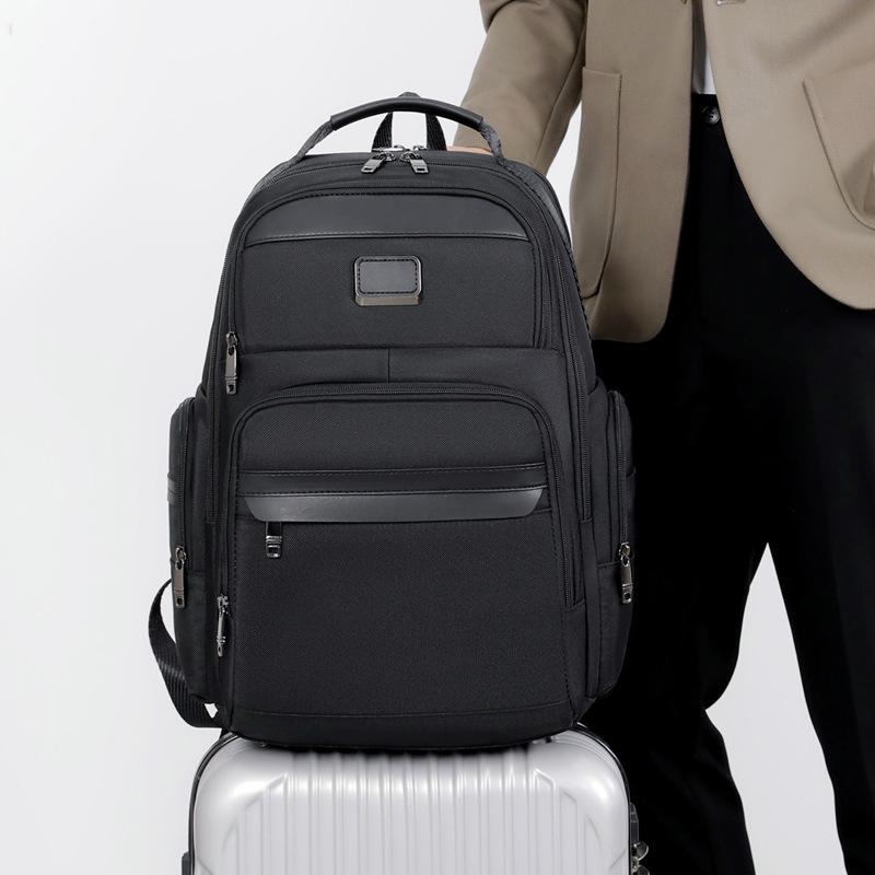 High Quality Men'S Backpack Large Capacity 17.3 Inch Laptop Male Handbag Rucksack Outdoor Tummy 83048 Black