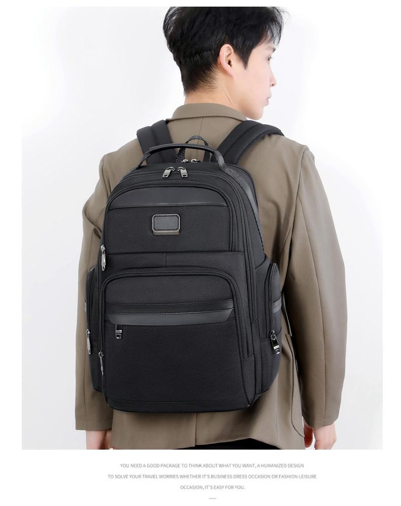 High Quality Men'S Backpack Large Capacity 17.3 Inch Laptop Male Handbag Rucksack Outdoor Tummy 83048 Black