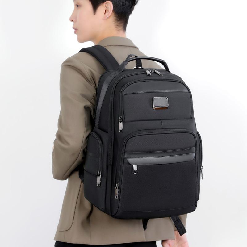 High Quality Men'S Backpack Large Capacity 17.3 Inch Laptop Male Handbag Rucksack Outdoor Tummy 83048 Black