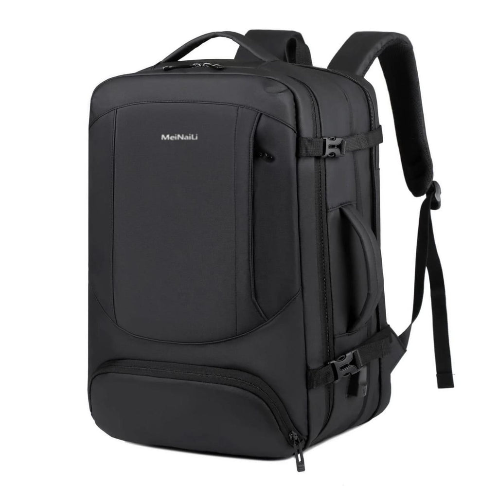 Meinaili AT-6 Large Capacity Waterproof Computer Backpack Business Travel Black