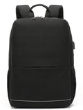 Anti Theft Travel Backpack, Business Laptop Backpack, College Student Book Bag With Usb Charging Port, Black 10008 15inch