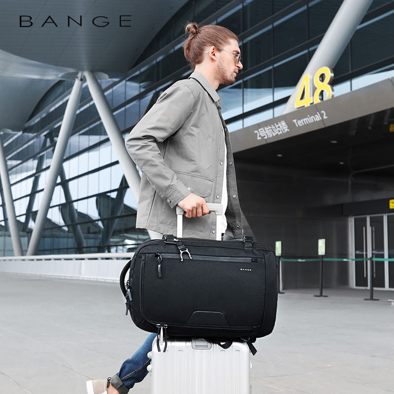 Bange 22039 Smart Nylon Men Black Anti Theft Travel Laptop Backpacks