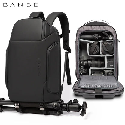 BANGE BG-7277 – Waterproof Camera Backpack for Photographers (Black)