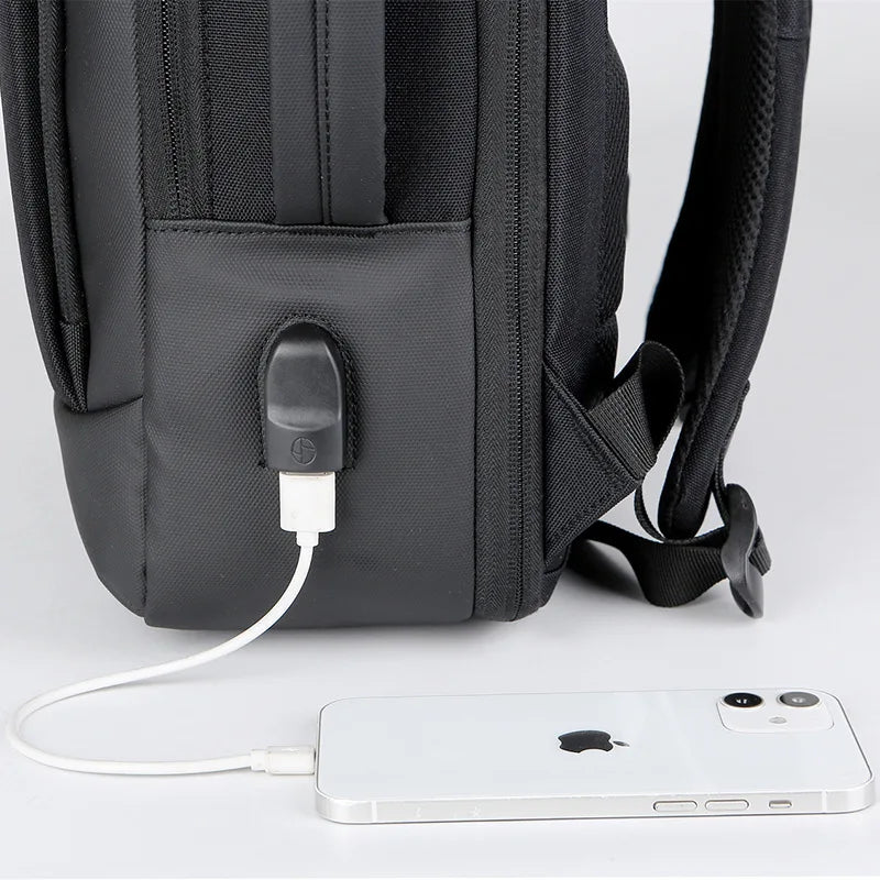 Meinaili AT-8 Business Laptop Backpack Waterproof Notebook For Men Usb Charging