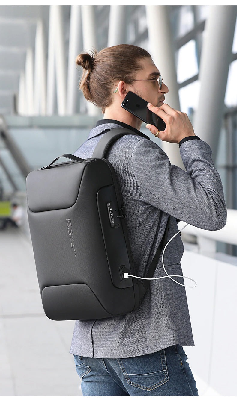 BANGE 7216 – Waterproof Unisex Travel Laptop Backpack (Blue)
