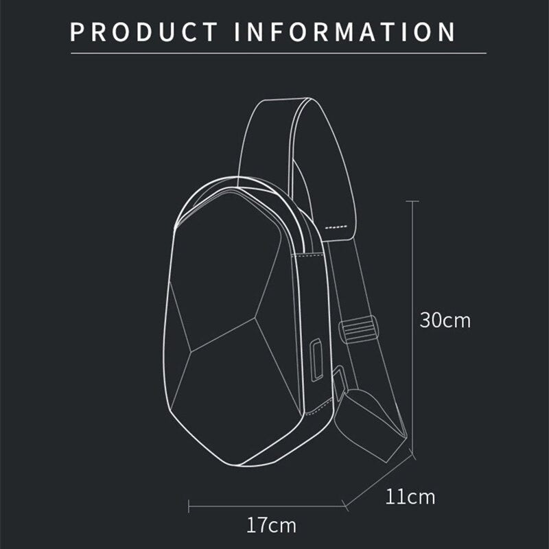 Bange BG 7213 – Sling Crossbody Bag (Black)