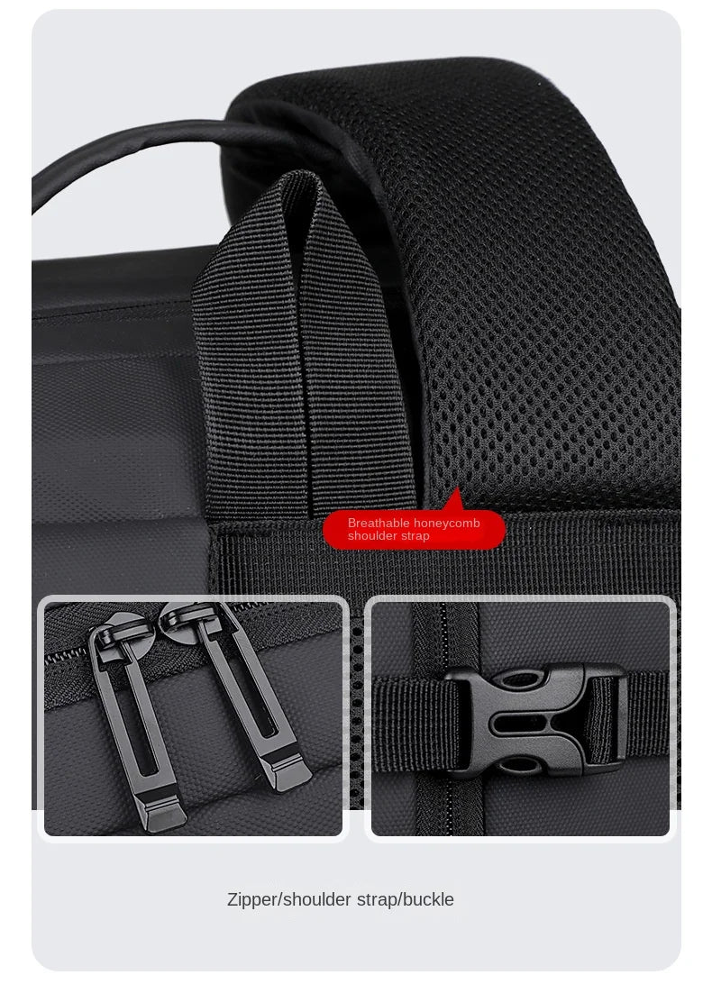 Meinaili AT-6 Large Capacity Waterproof Computer Backpack Business Travel Black