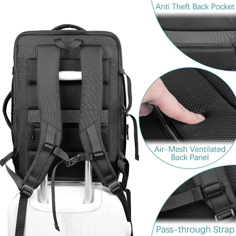 Meinaili 3727 – 40L – Business Luggage Backpack (Black)