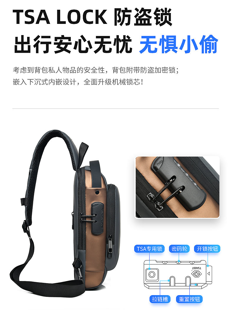 Anti A.AC02 – Sling Crossbody Bag (Grey)