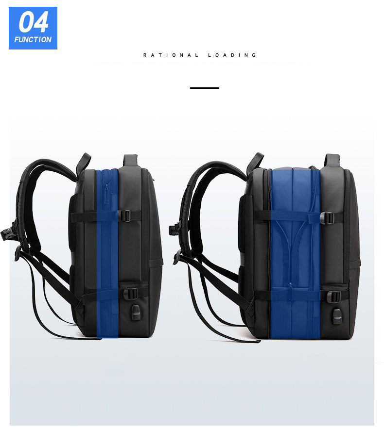 Meinaili AT-14 35L Large Backpack Flight Waterproof Business Luggage Large Backpack Fits 17.3 Inch Laptop