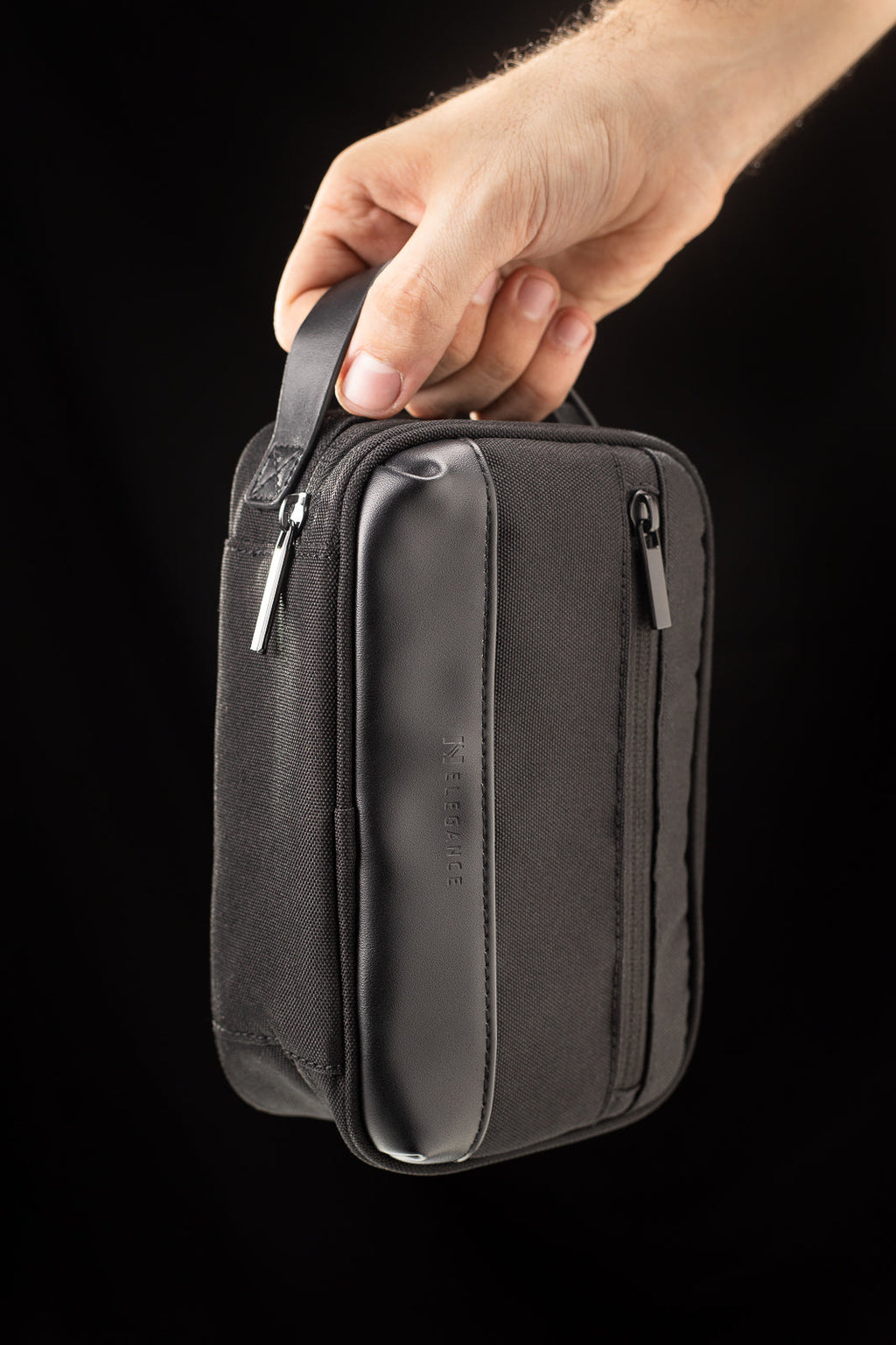 Fashion Men'S Hand Bag Business Pu Messenger Multi-Pocket - Black