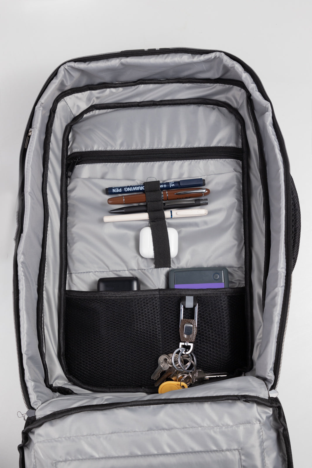 N Elegance 17 Inch Laptop Backpack Large Capacity School Bag Usb Charging Port Water Resistant Black