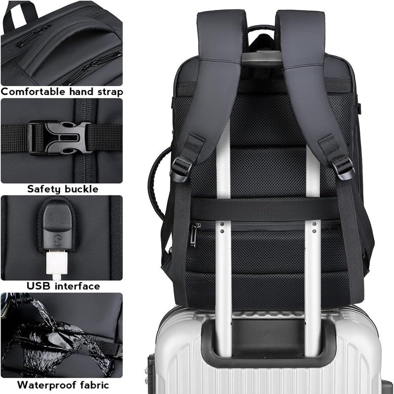 Meinaili 40L – Business Luggage Backpack (Black)