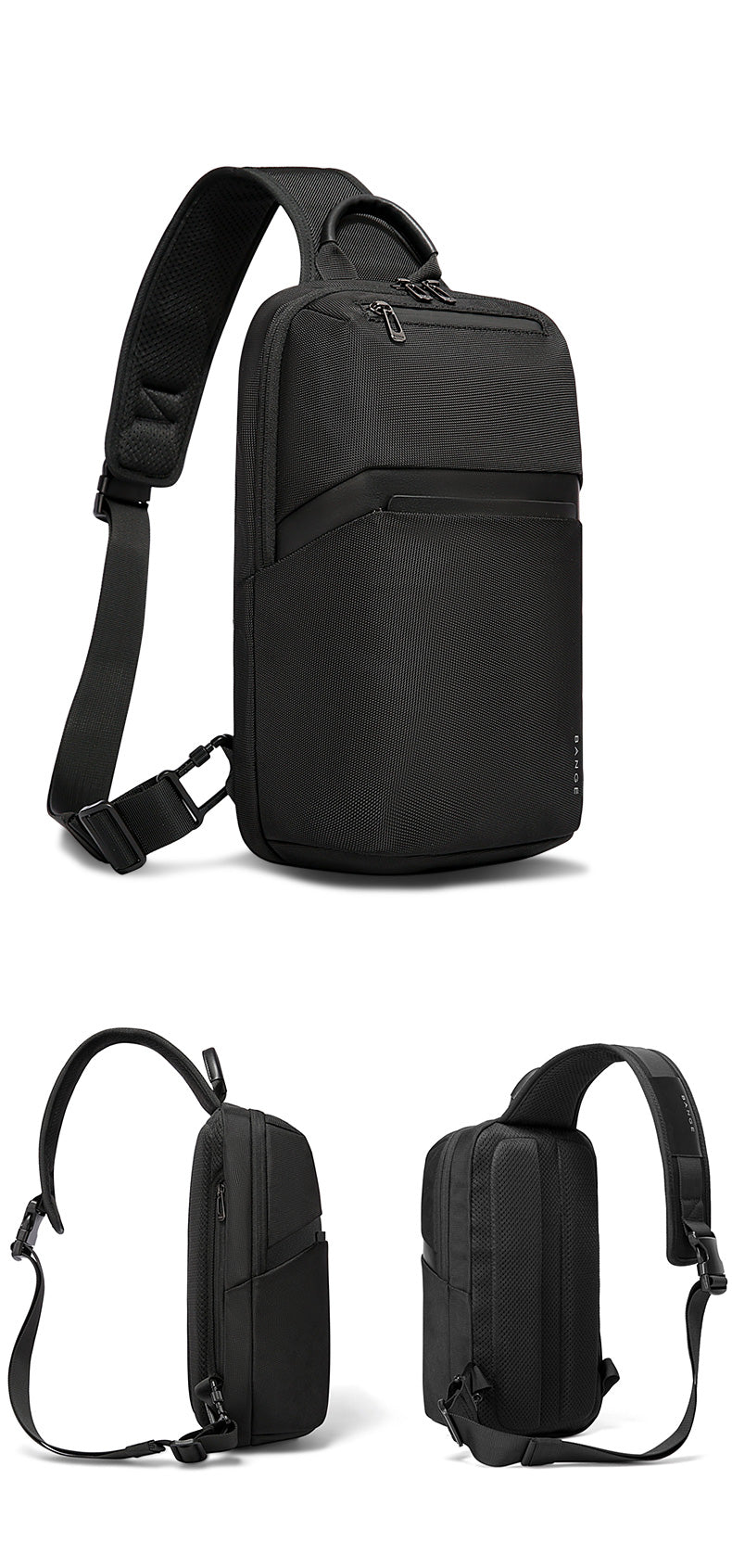 Bange BG 7719 – Sling Crossbody Bag (Grey)