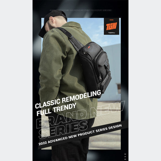 Tigernu Waterproof Crossbody Sling Shoulder Bag Model T-S8182Tpu Black