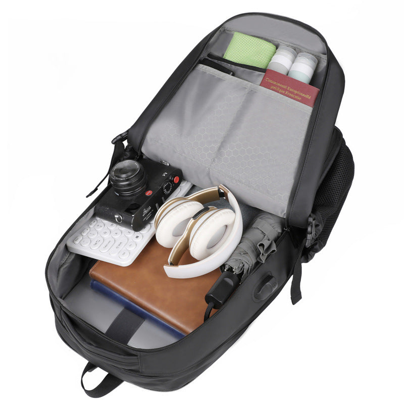 Meinaili AT-7 Large Capacity Waterproof Computer Backpack Business Travel Black