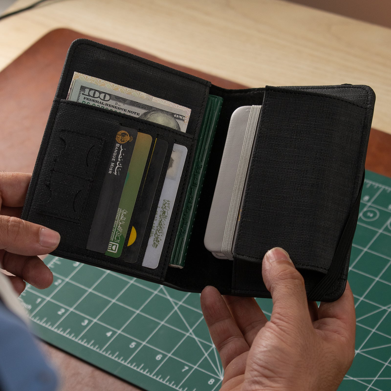 Fashion Business Passport Covers Wallets And Card Holders Leather Black