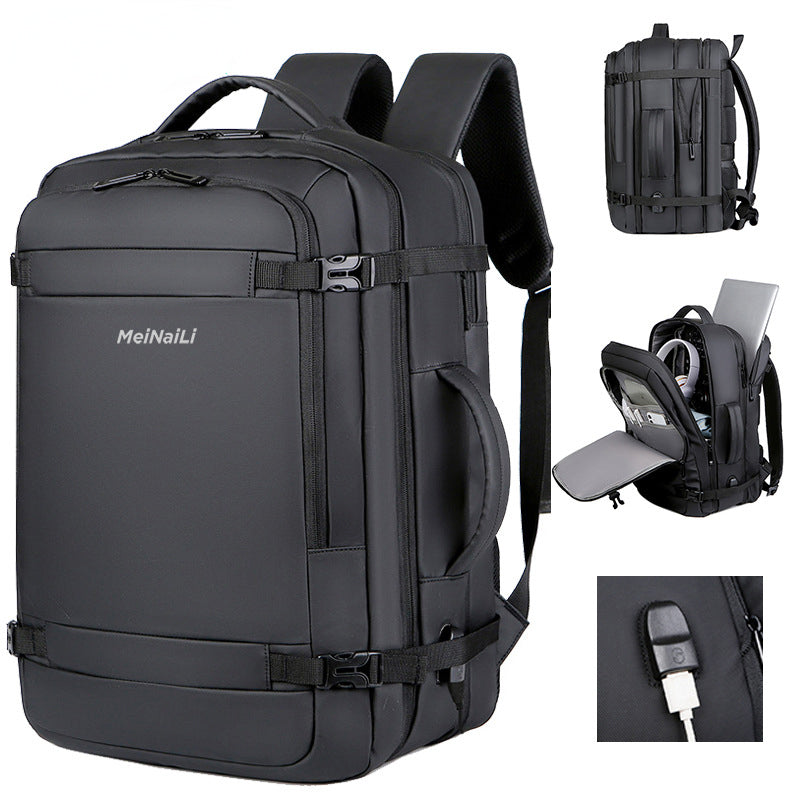 Meinaili 40L – Business Luggage Backpack (Black)
